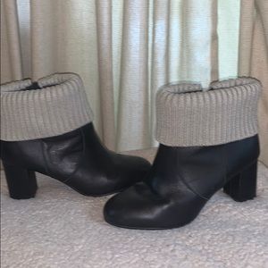 Worn once high heeled booties with cuff!